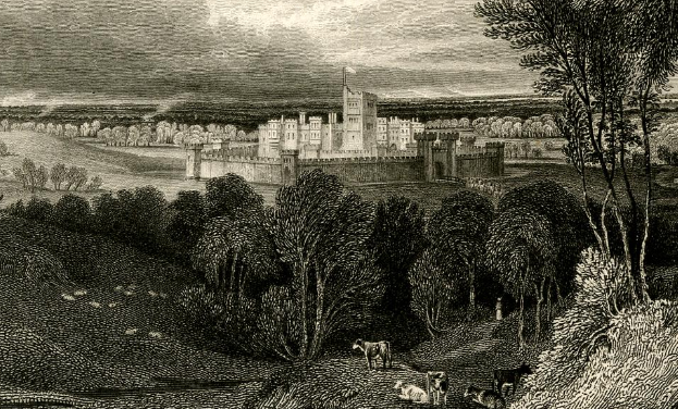 Lathom House as it appeared in 1644.
